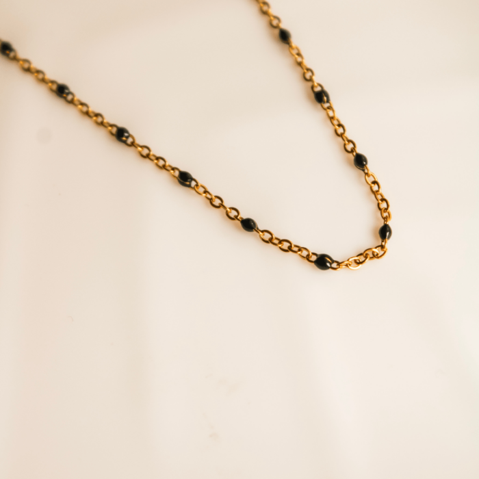 Black Beaded Chain - Image 2