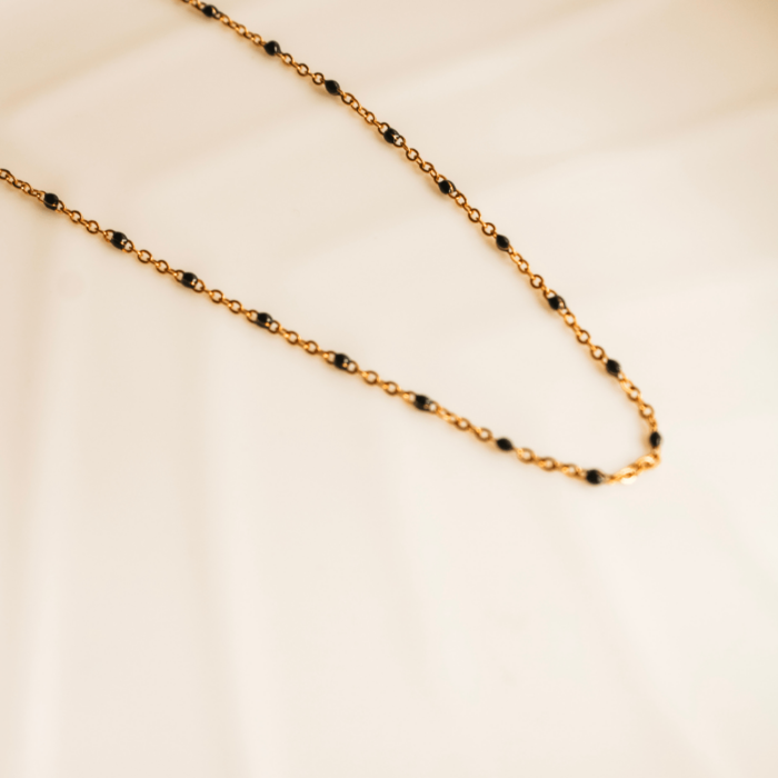 Black Beaded Chain - Image 3